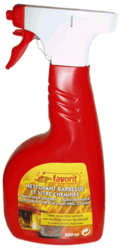 Spray nettoyant vitre d‘insert et barbecue