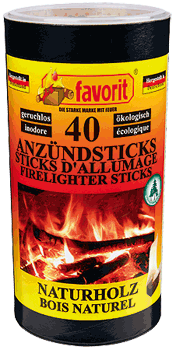40 sticks d‘allumage
