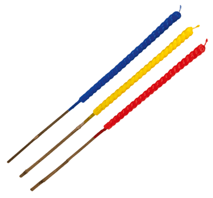 Torches de jardin torsadées