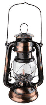 Lampe tempête rustique