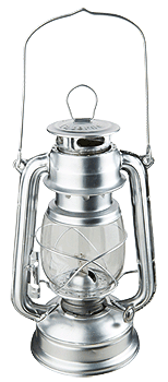 Lampe tempête argent