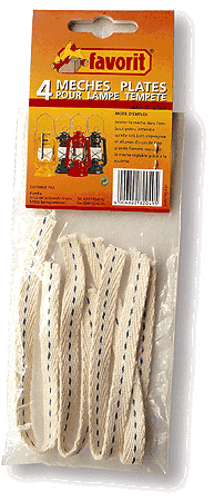 Mèches plates lampe tempête